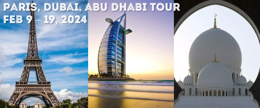 PARIS - DUBAI - ABU DHABI - ADVENTURE FEB 2024