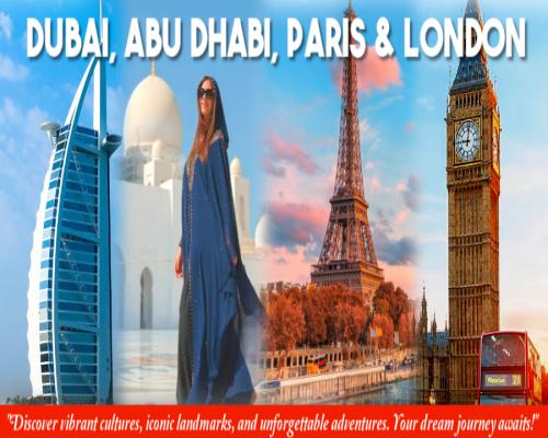 PARIS, LONDON, DUBAI & ABU DHABI – 13 DAYS